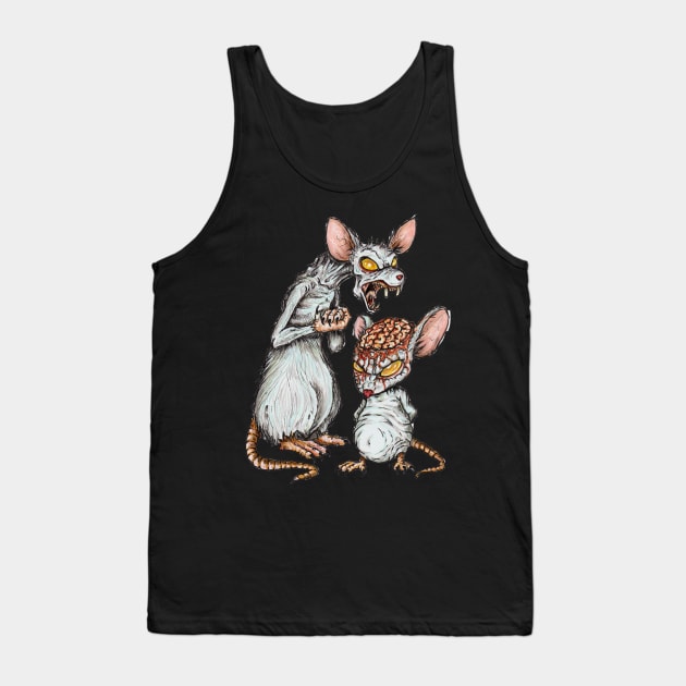 Mr Pink and the BRAINS - Ani-MANICS! Tank Top by LeeHowardArtist